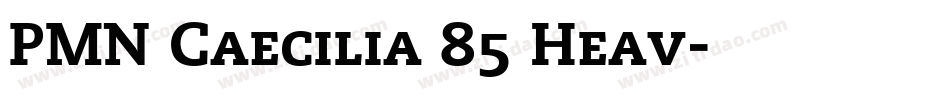 PMN Caecilia 85 Heav字体转换